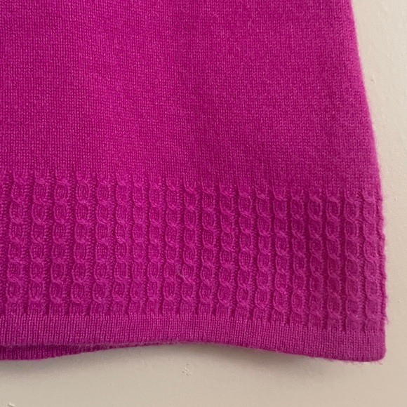 Classiques Entier Pink Sweater Top Cashmere Short Sleeve Old Money Quiet Luxury - Picture 7 of 8